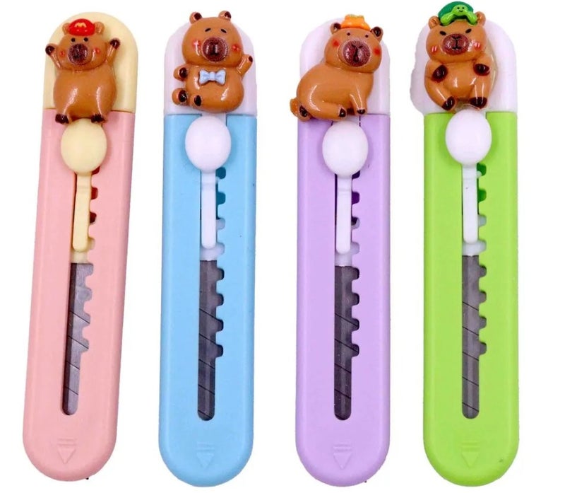 Bear Mini Utility Knife – Retractable Craft Cutter, Box Cutter for School, Office & DIY Use - Image 5